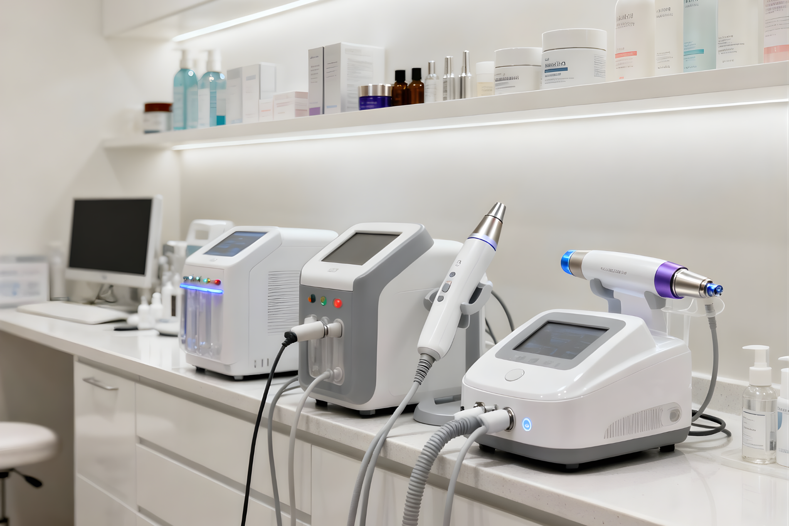 cosmetic dermatology tools.